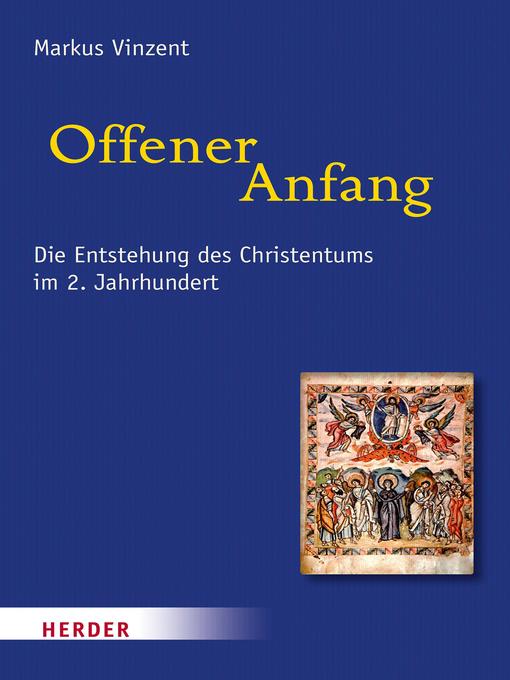 Upplýsingar um Offener Anfang eftir Markus Vinzent - Biðlisti